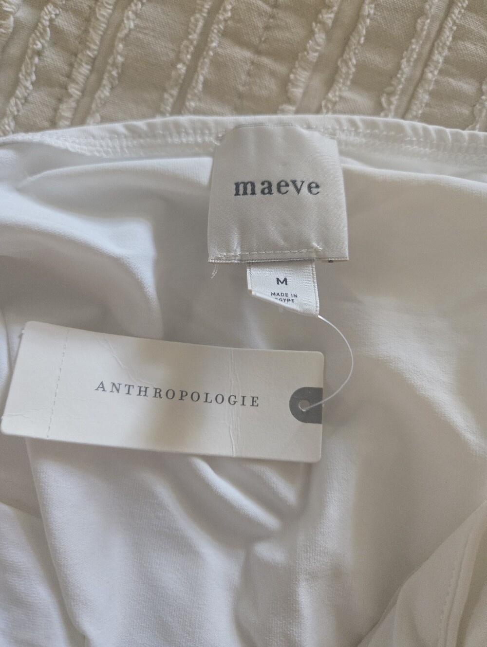 Anthropologie Mauve Ruched Halter Tank | White | Size M - Picture 8 of 8